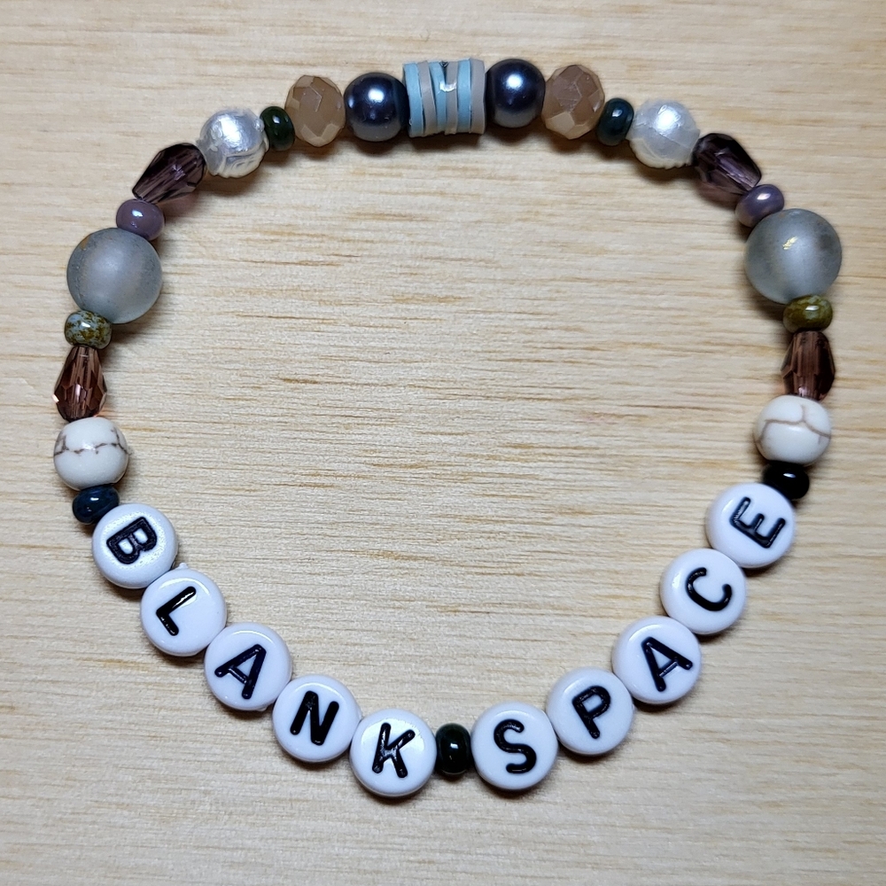 Blank Space- Taylor Swift Friendship Bracelet, Size 7"